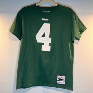 Mitchell & Ness Green Bay packers Bret Farve throwback tee shirt size small